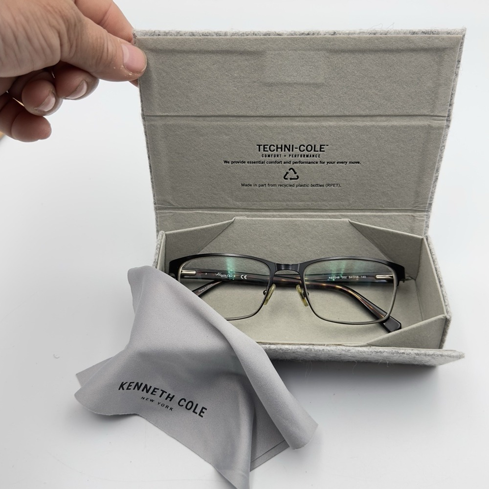 Kenneth Cole Eyeglasses KC0248 002 Designer Glasses 54-18-140 And Case